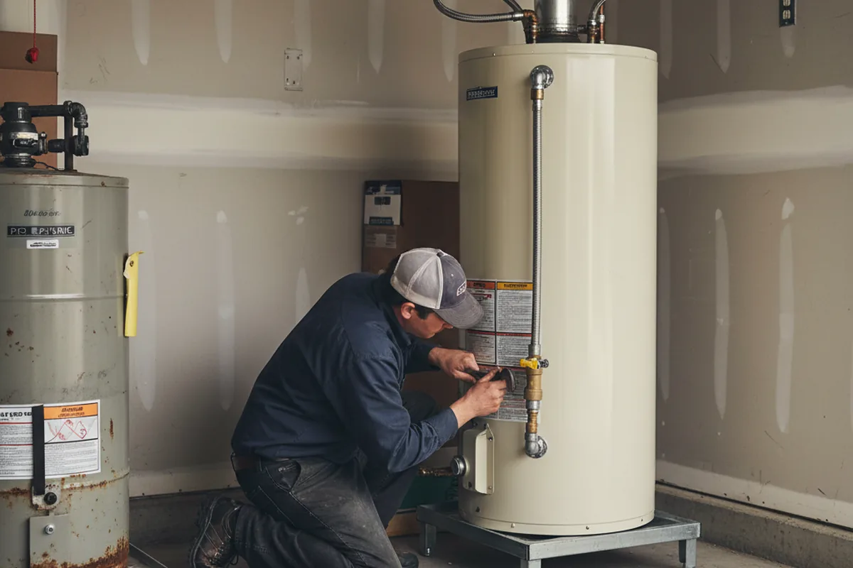 Water heater and shutoff valve replacement in Modesto